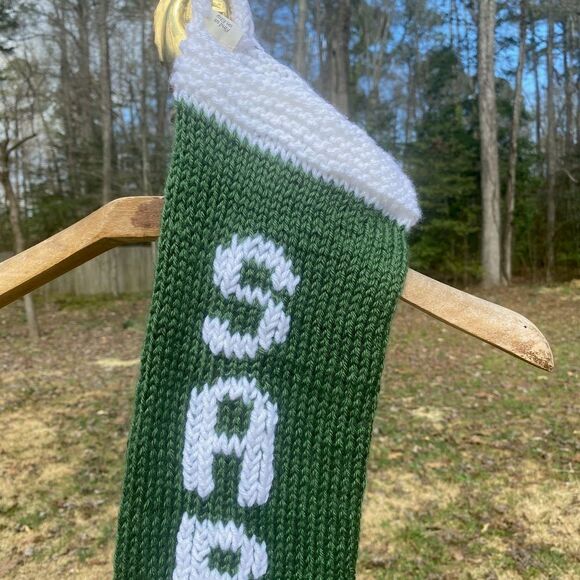 NWOT Sugar Baby Knits Handmade Sarah Christmas Stocking - Picture 2 of 5